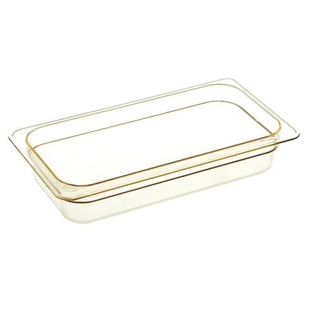 Cambro Hot Pan Third X 2 1/2 In Amber 32HP772